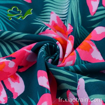 Vente bon marché tissu de rayonne à imprimé hawaïen personnalisé pour robe